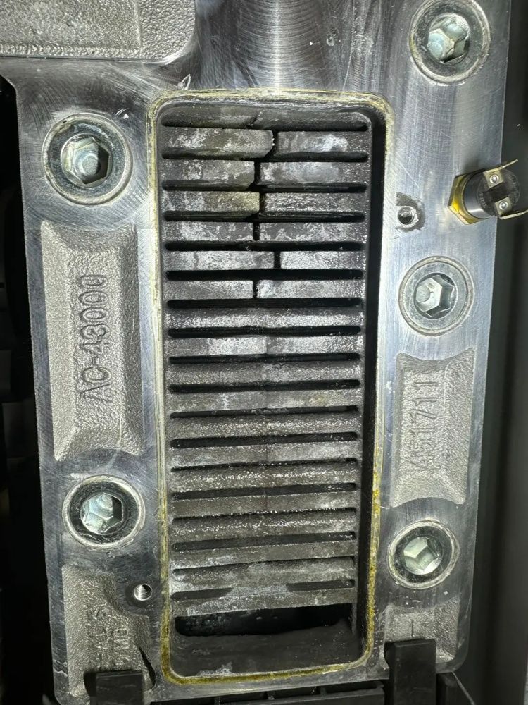 Close up of a clean heat exchanger